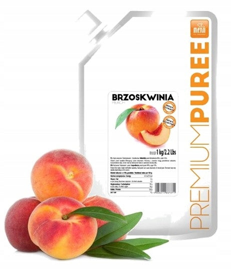 Pulpa owocowa brzoskwinia 1kg PremiumPuree Menii