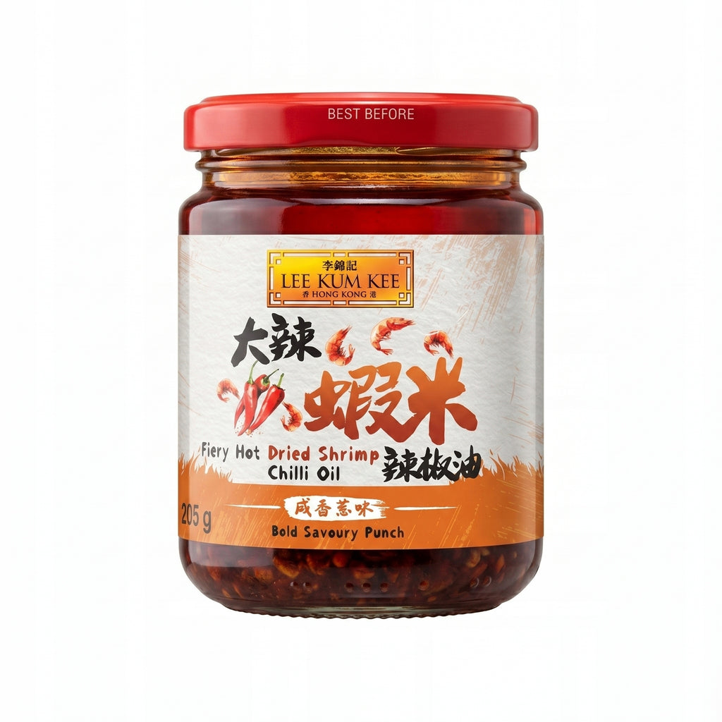 Lee Kum Kee Olej Chilli z Krewetkami Sos Chili 205g pierożki azjatyckie