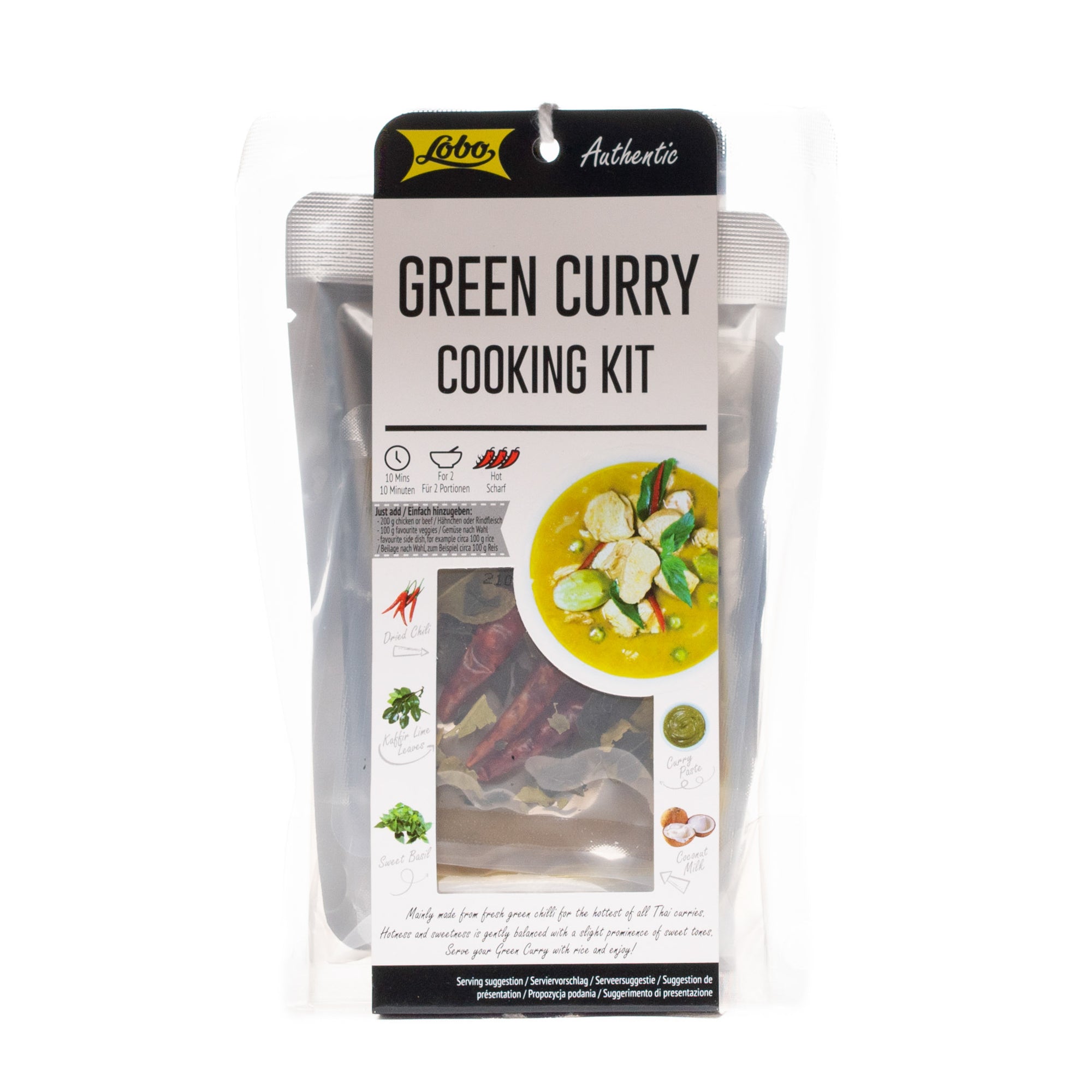 Pakiet do przygotowania zielonego curry 253g Lobo