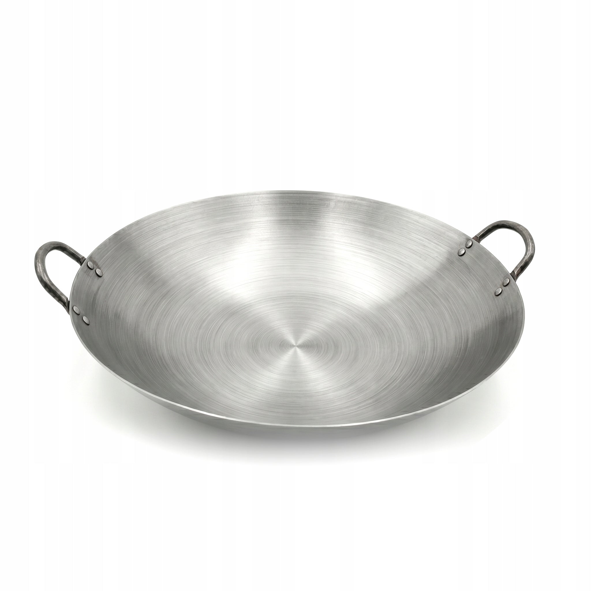 Patelnia Wok ze Stali Węglowej 45 cm Gastronomia Dwa Uchwyty