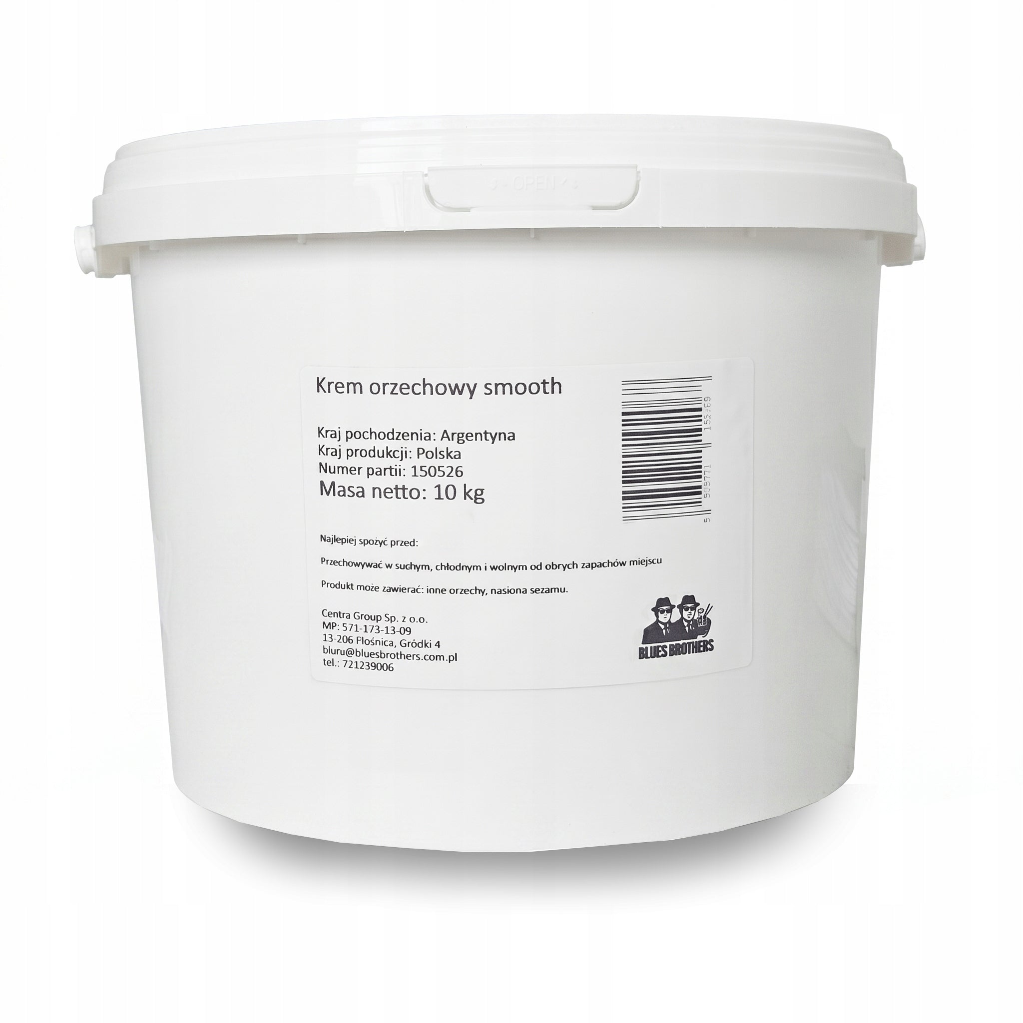 Krem Orzechowy 10 kg Pasta Orzechowa Naturalne Źródło Białka Gładka