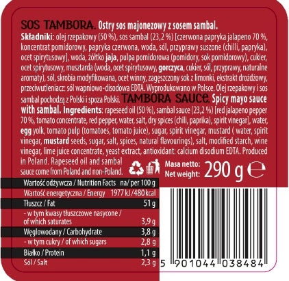 ROLESKI Sos majonezowy z sambalem TAMBORA 290 g