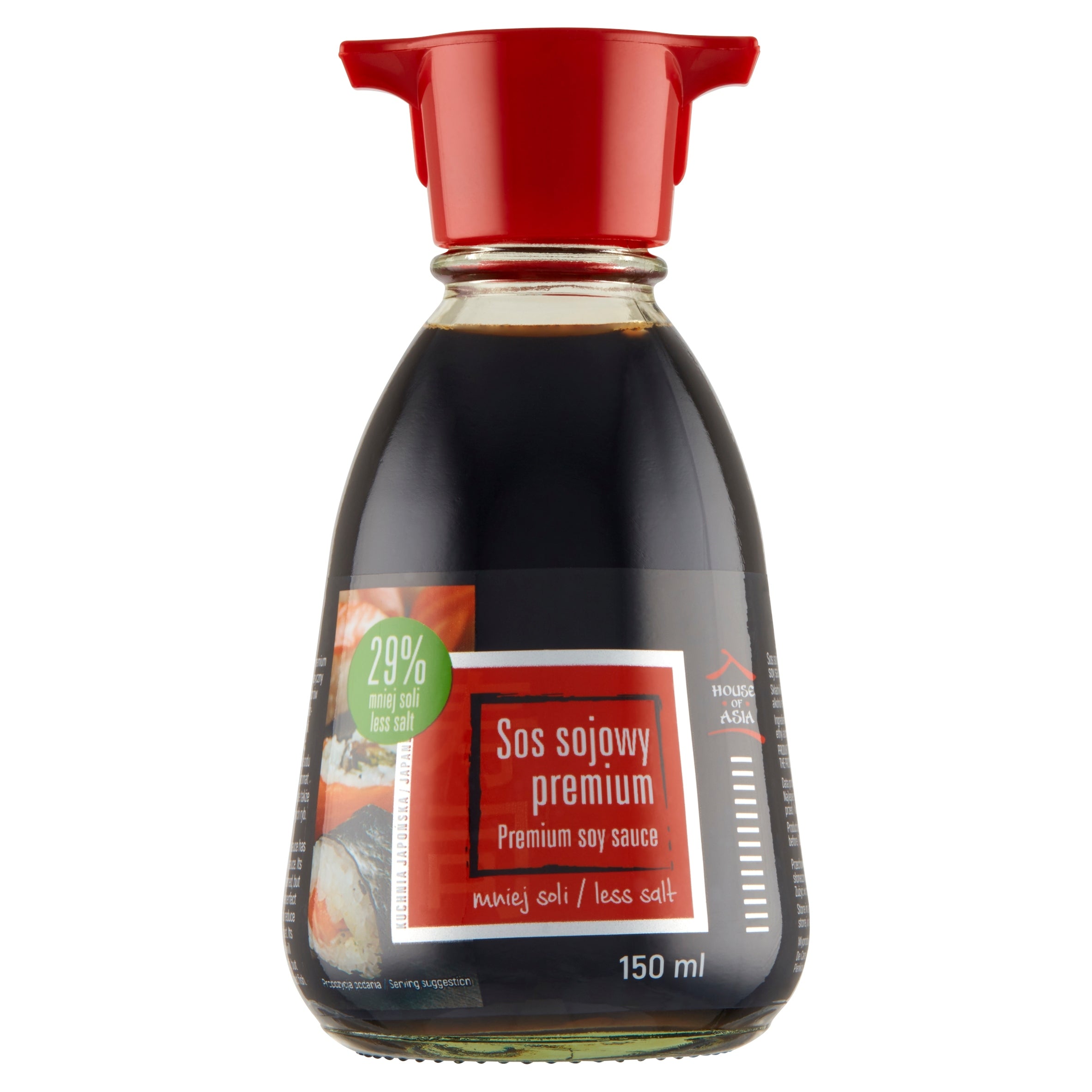 Sos sojowy premium o obniżonej zawartości soli 150 ml HOUSE OF ASIA