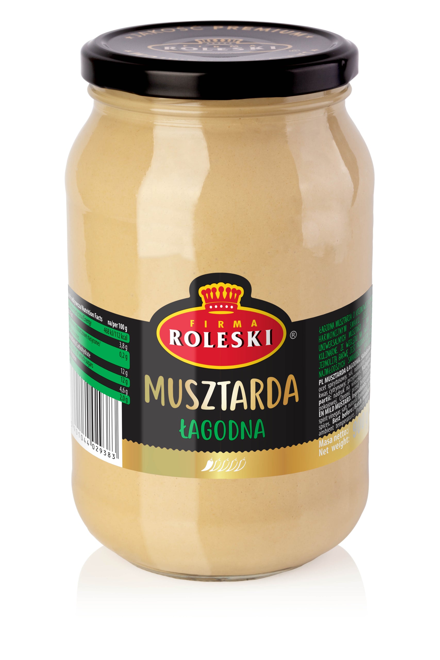 Roleski Musztarda łagodna 900 g