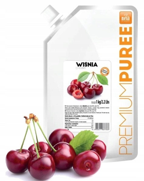 Puree przecier wiśnia Premium Menii 1 kg