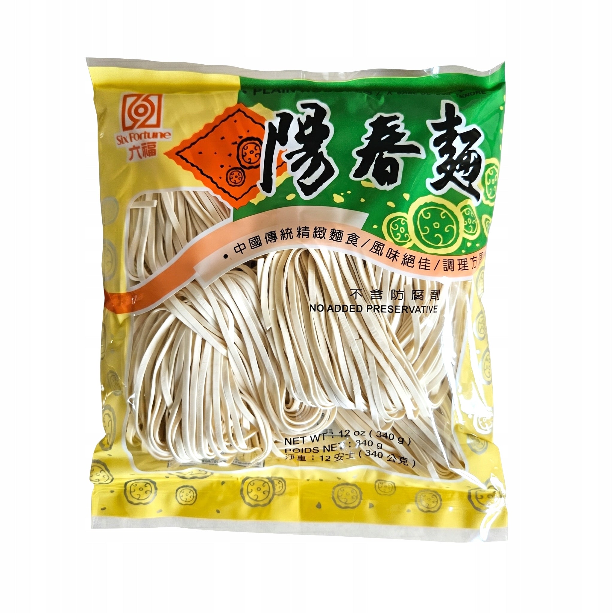 Chiński Makaron Pszenny Yang Chun Six Fortune 340g Azjatycki Noodle