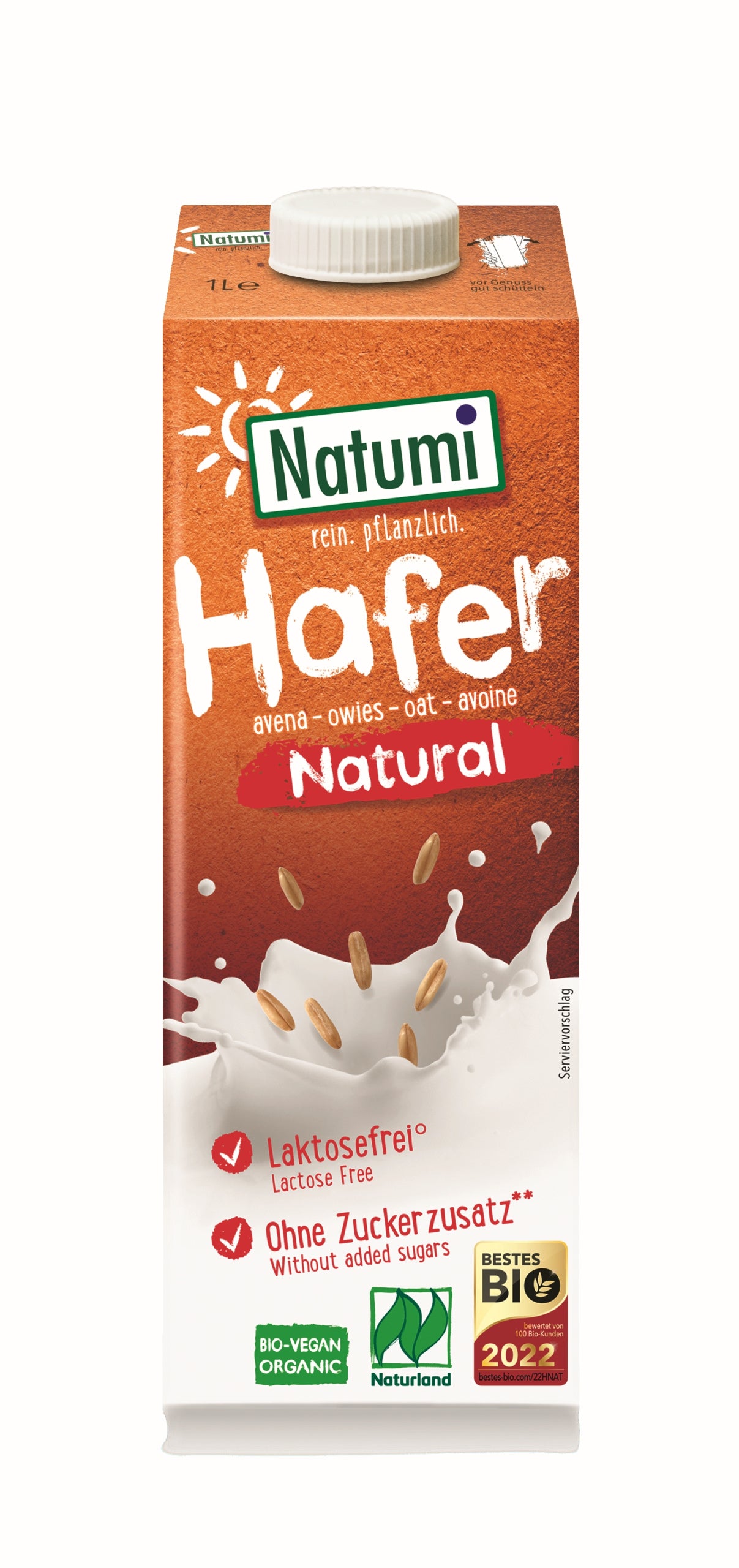 Napój owsiany naturalny BIO 1L Natumi mleko roślinne wegańskie ekologiczne