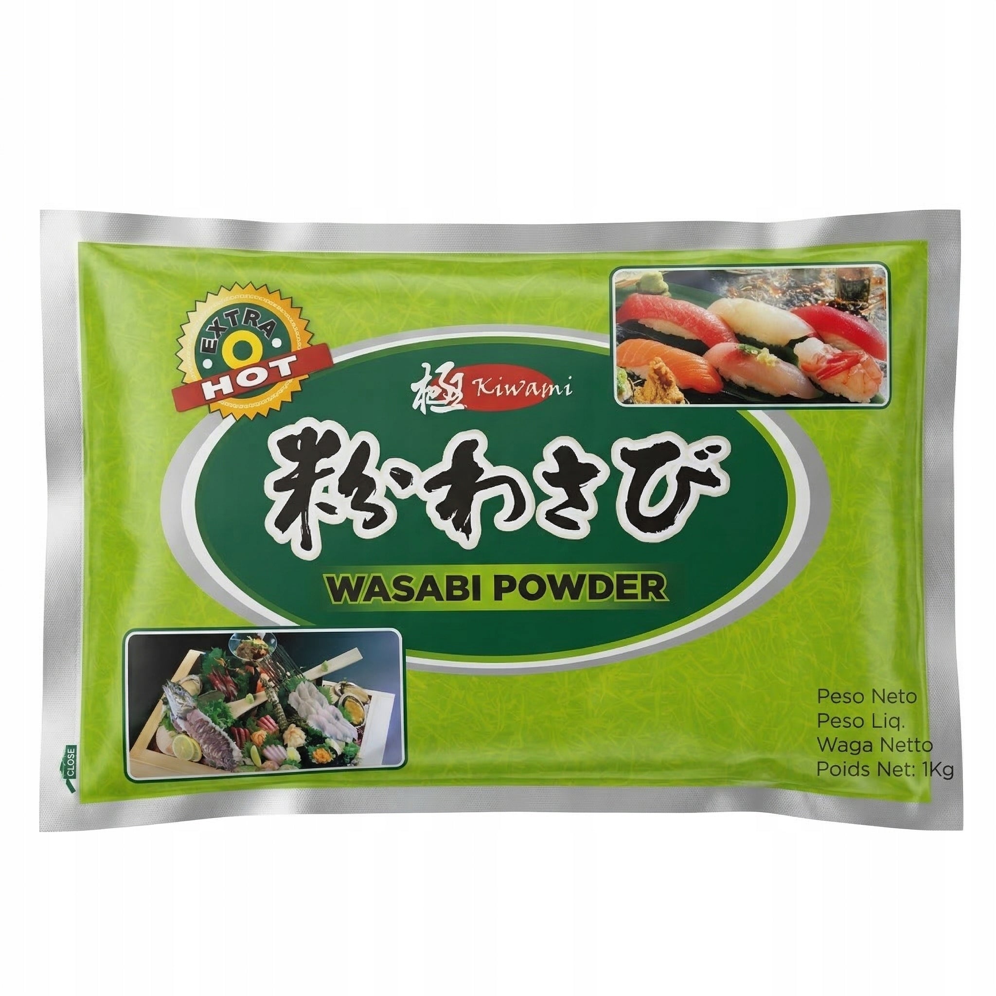 Wasabi w Proszku KIWAMI 1kg - Extra Hot | Oryginalny Chrzan do Sushi