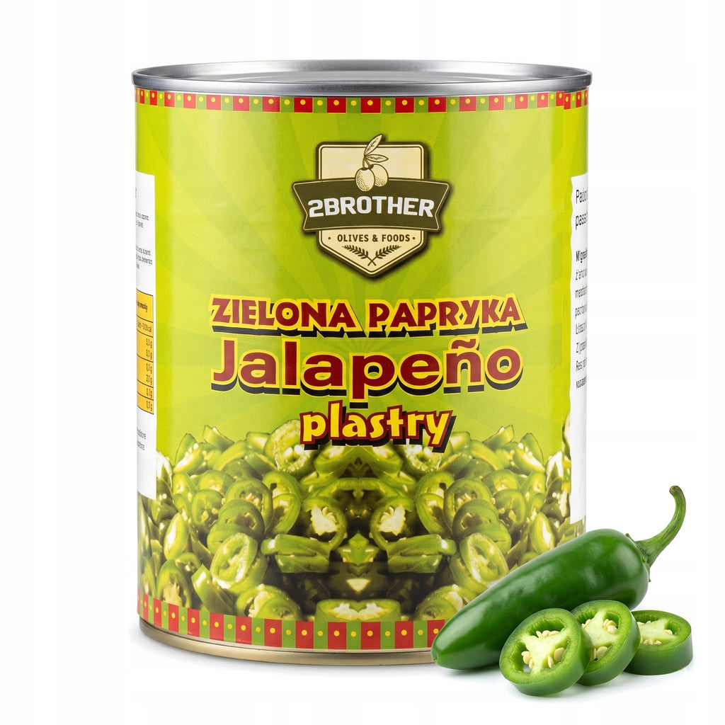 Papryka Jalapeno Zielona Plastry 3KG Gastronomia HoReCa Pizza Burgery