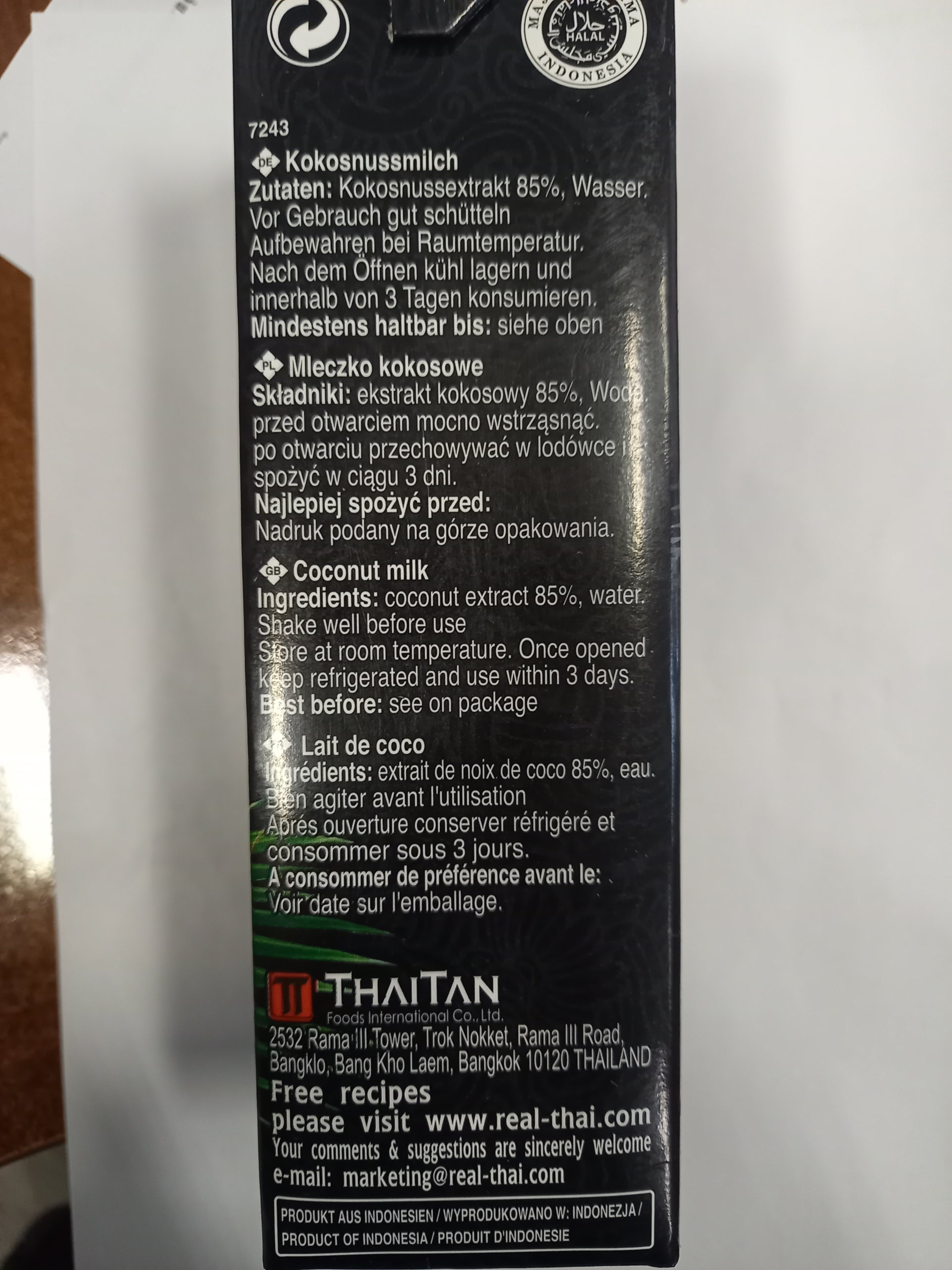 Mleko kokosowe Real Thai 1000 ml