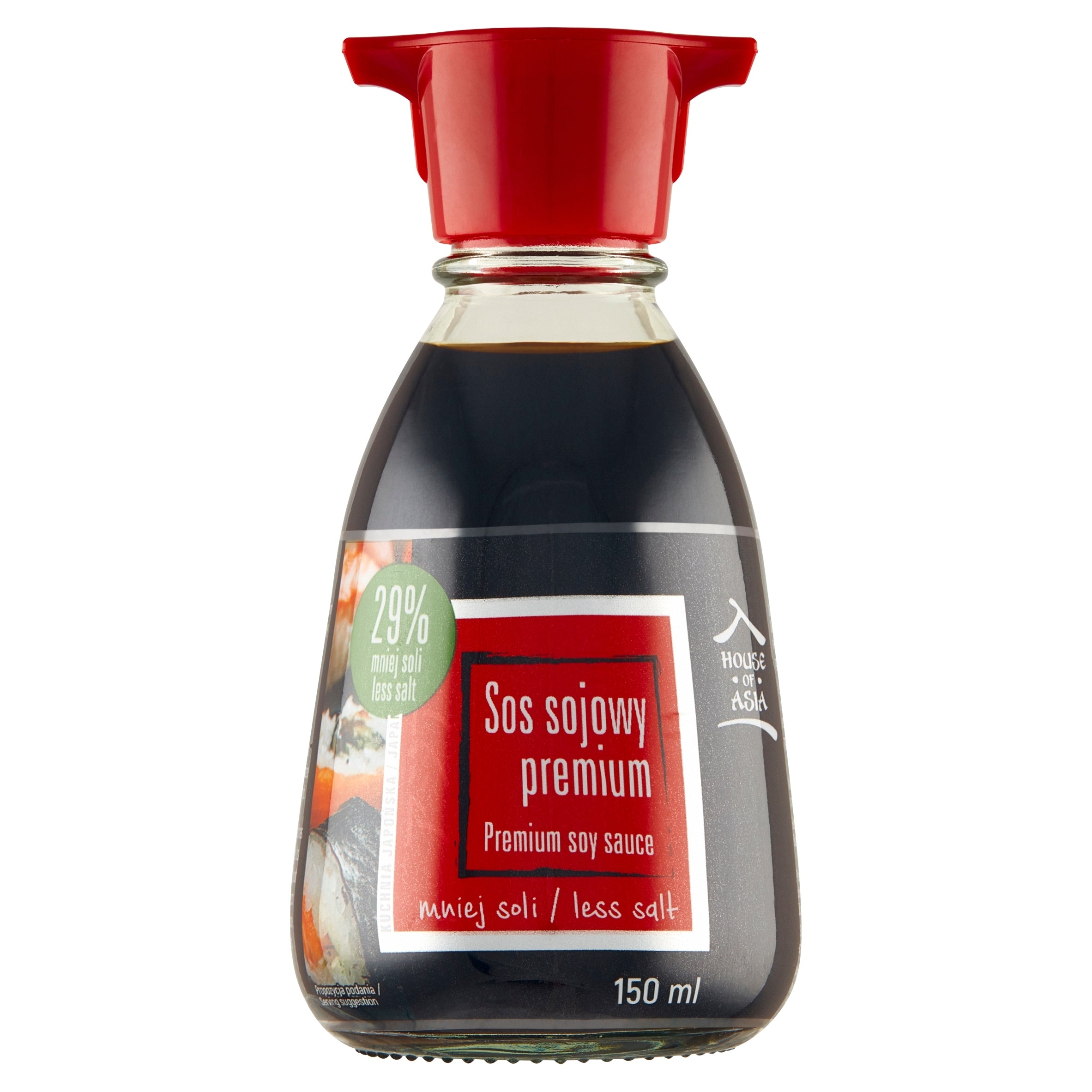 Sos sojowy premium o obniżonej zawartości soli 150 ml HOUSE OF ASIA