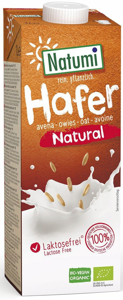 Napój owsiany naturalny BIO 1L Natumi mleko roślinne wegańskie ekologiczne